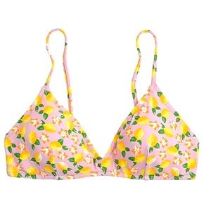 JCrew French Cross Back Bikini Top Lemon H8256